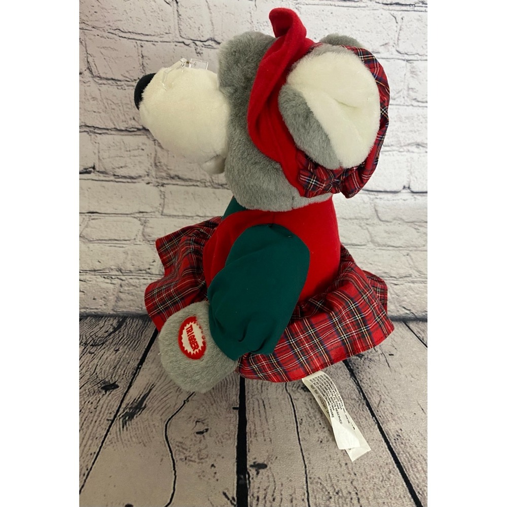 Thomas Pacconi Classic Mr &‎ Mrs Mouse Christmas Animated Plush Jingle Bells - Picture 5 of 16